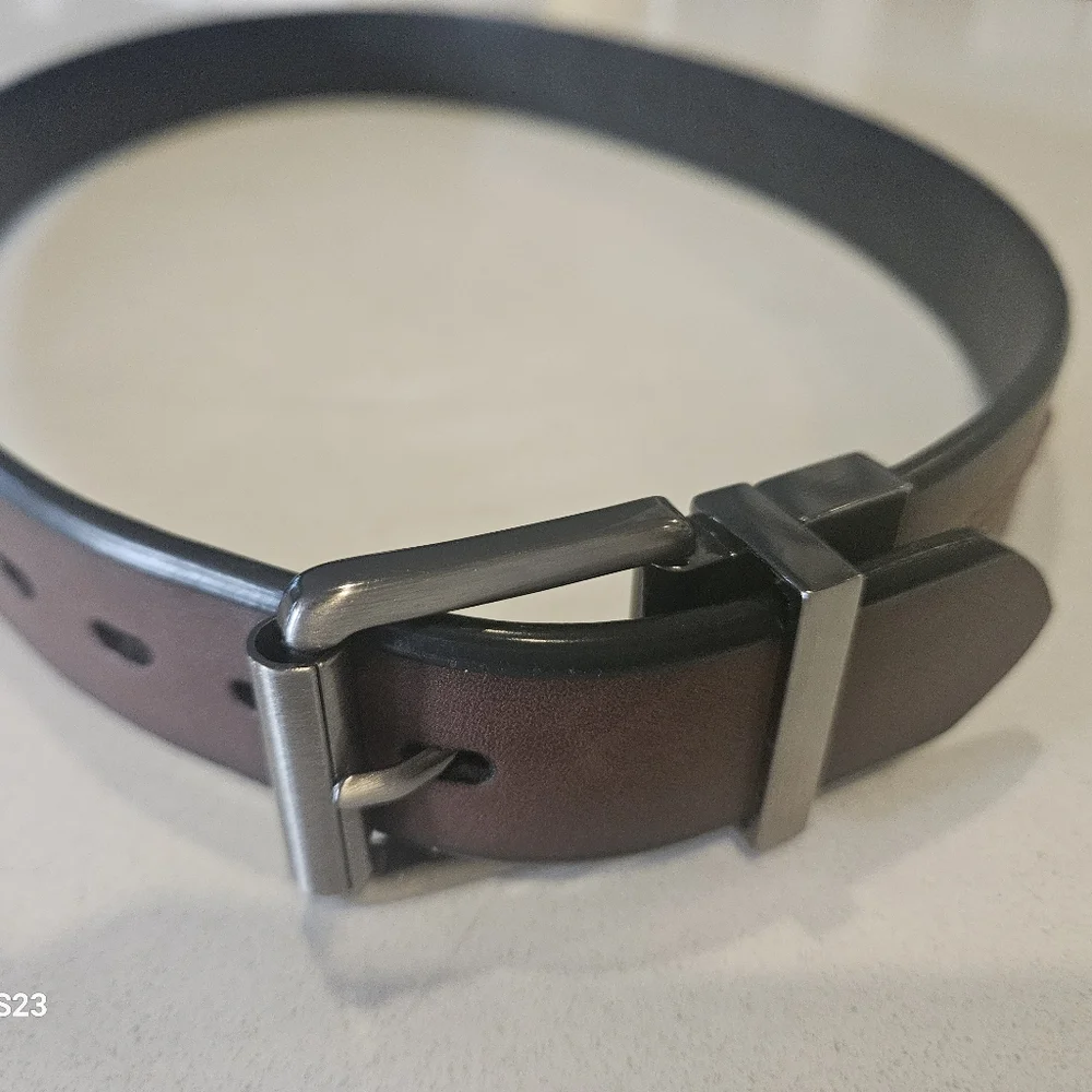 Levi's Kids Brown Belt with Silver Buckle